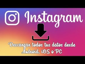 ¿Puedo descargar mis datos de Instagram?