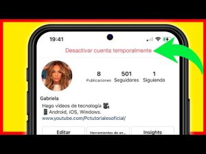 ¿Cómo puedo desactivar temporalmente mi cuenta de Instagram?