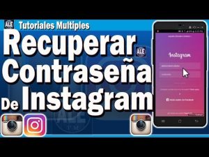 ¿Cómo puedo recuperar una contraseña olvidada de Instagram?