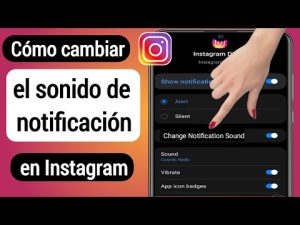 ¿Cómo puedo cambiar la notificación de actividad en Instagram?