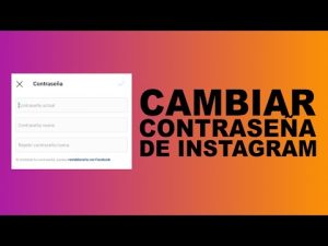 ¿Cómo puedo cambiar mi contraseña de Instagram?