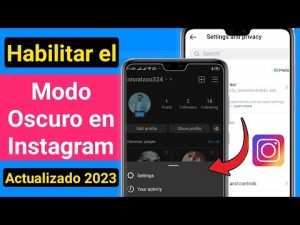 ¿Cómo puedo habilitar el Modo Oscuro en Instagram desde la web?